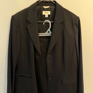 Talbots Black Women’s skirt suit with  - Three-Button Blazer